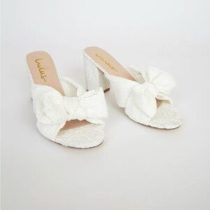 NWT Dorothea Ivory Knotted High Heel Sandals